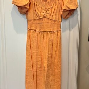 ALC Adena Peach Puff Sleeve Dress